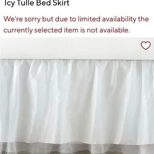 Other Poterry Barn Icy Tulle Bedskirt Queen Poshmark